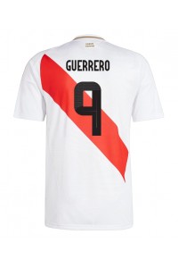 Fotbalové Dres Peru Paolo Guerrero #9 Domácí Oblečení Copa America 2024 Krátký Rukáv